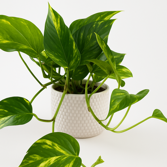 Golden Pothos 4 Inch Nursery Pot - Heart-Shaped Green Leaves with Golden-Yellow Variegation - Ideal for Indoor Care in Bright, Indirect Light